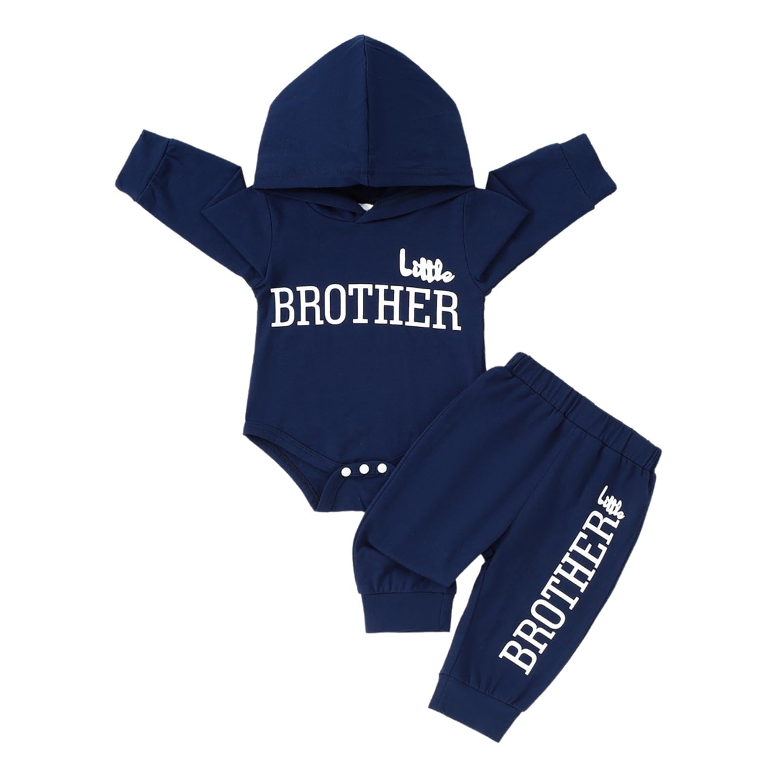 Baby Boy Clothes Newborn Boy Outfits Infant Letter Print Long Sleeve Romper Hoodies Pants Fall Winter Outfits