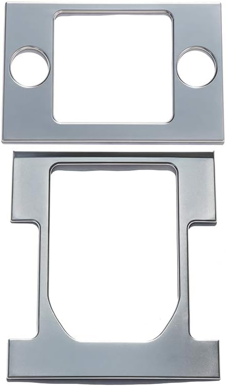 Matte Silver ABS Chrome for Land Rover Discovery 4 LR4 2010-2016 Car Center Console Gear Shift Frame Cover Trim Accessories (Type 1)