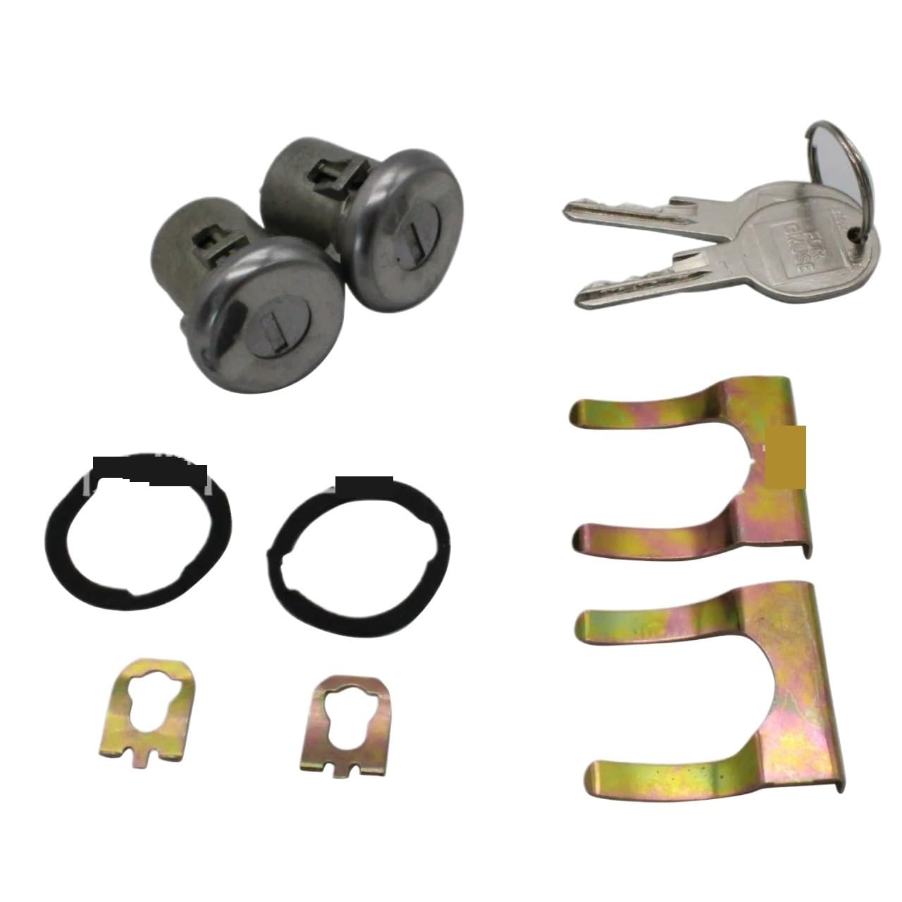 Liufaoz One Color One Pair For Chevrolet Suv Truck Door Lock Core 2 Keys 5070006