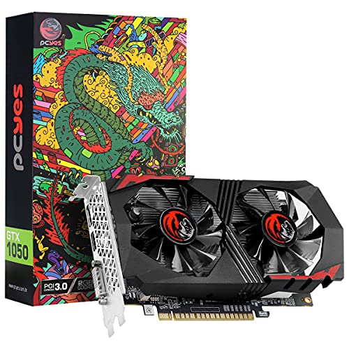 PLACA DE VIDEO NVIDIA GEFORCE GTX 1050 2GB GDDR5 128 BITS DUAL-FAN - GRAFFITI SERIES – PA10502GBDF128 – PCYES