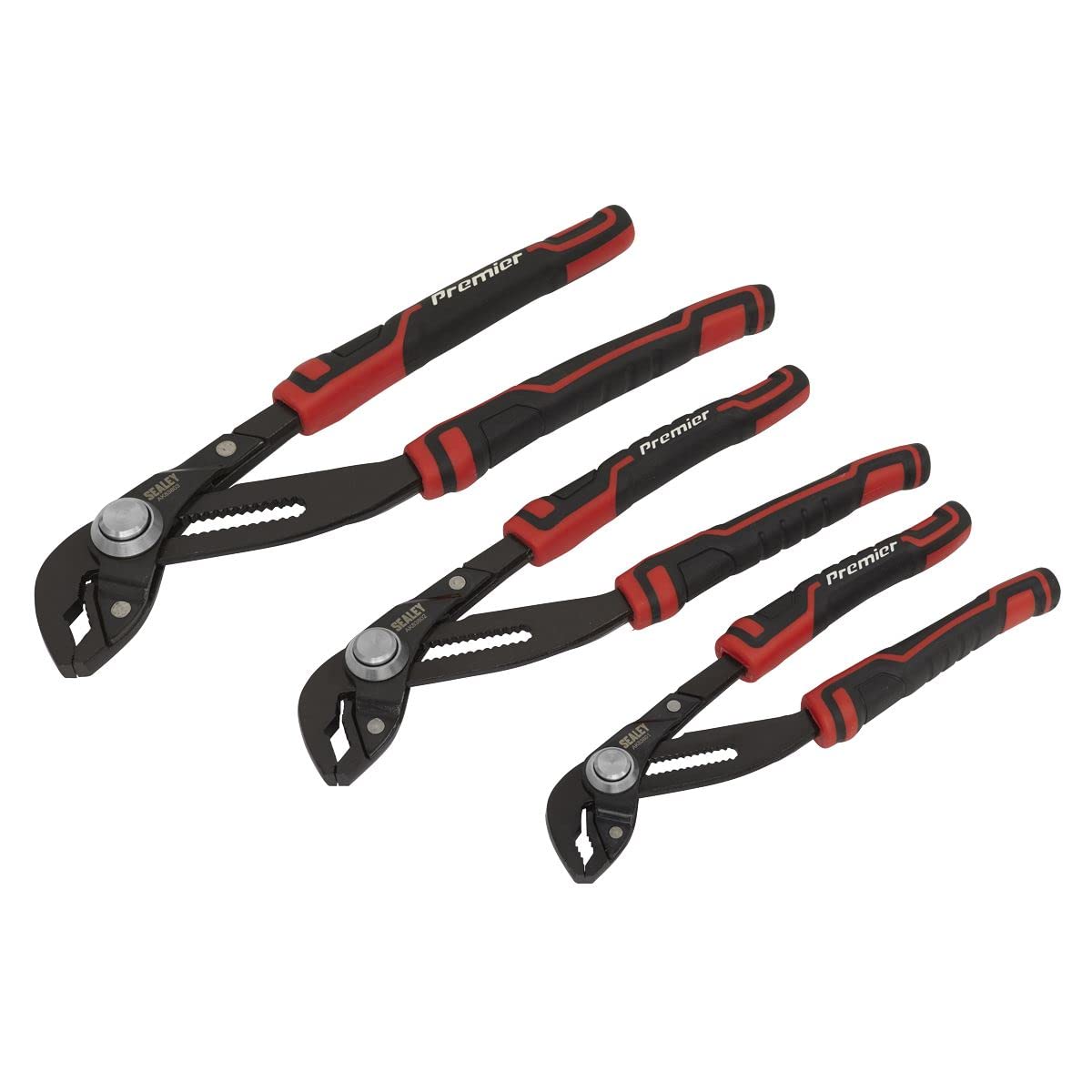 Sealey Water Pump Pliers Set 3 Pieces Quick Action - AK8380