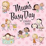 TGSC | Mum's Busy Day 2026 Calendar 16 Month Family Square Wall Calendar 2026 UK | Planner with Large Grid for Home or Office Organisation - Home Organisers 2026/2025 Calendar UK - Image 1