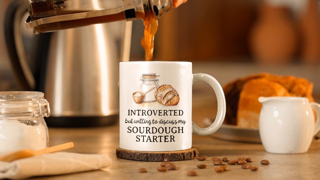 Taza de cerámica para hornear pan masa madre miniatura 7