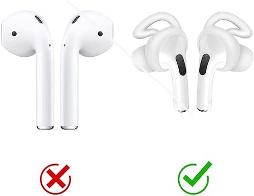 Miniatura 3 de OneCut 5 pares de ganchos de silicona para los oídos compatibles con AirPods Pro 2019, antideslizantes anticaídas, almohadillas de gel para
