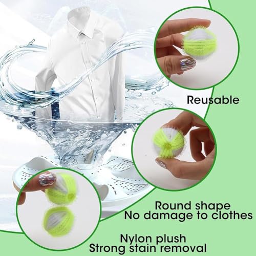Image of 6 Pcs Lint Remover for Washing Machine, Pet Hair Remover from Clothes and Cat Hair Remover, Dog Hair Removal from Clothes, Multi-Surface Lint Catcher for Washing Machine