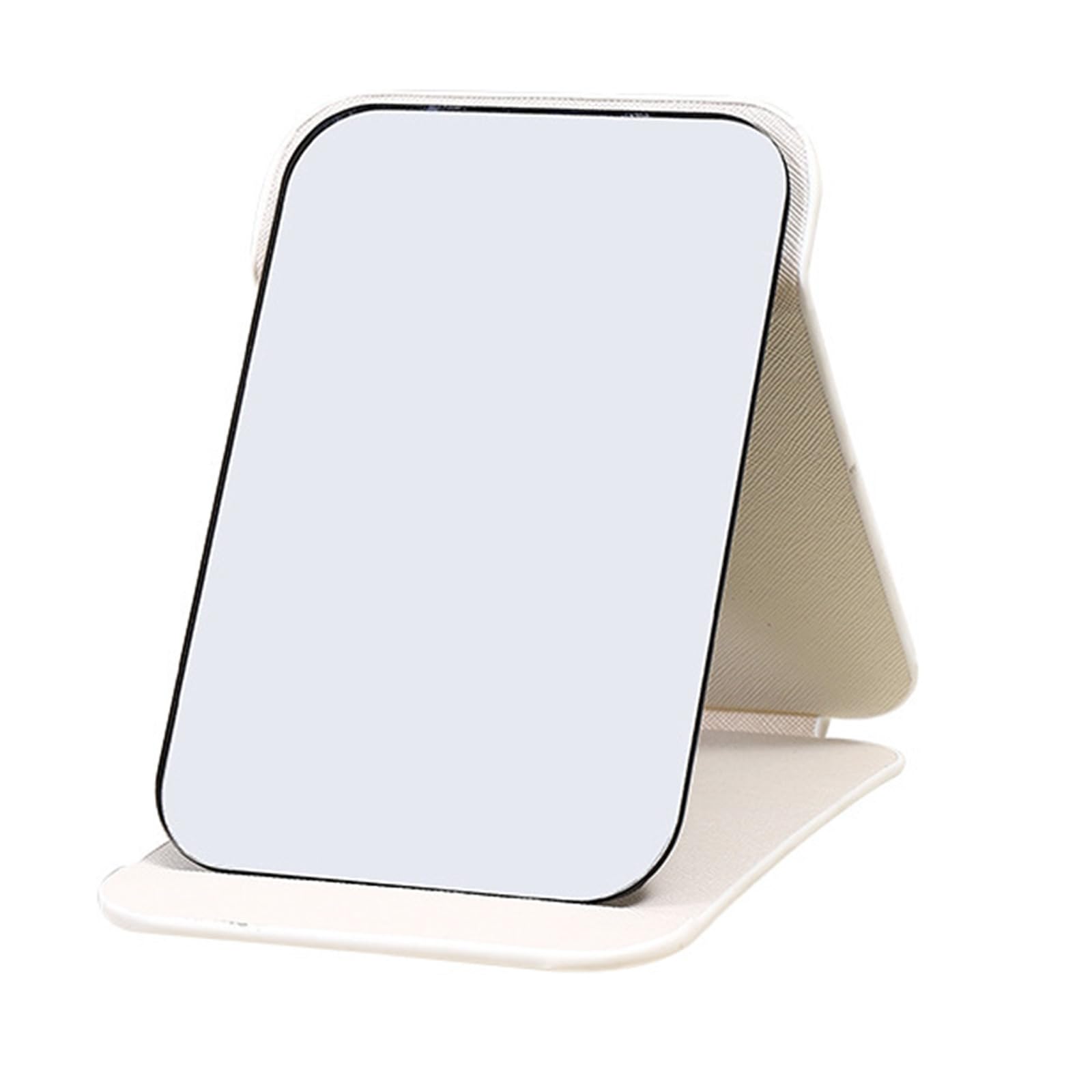 Lerpwige Standing Vanity Mirrored Compact Travel-Friendly 3-Size Foldable For Camping Desktop Students Standing Makeup Cosmetic Foldable For Dormitory