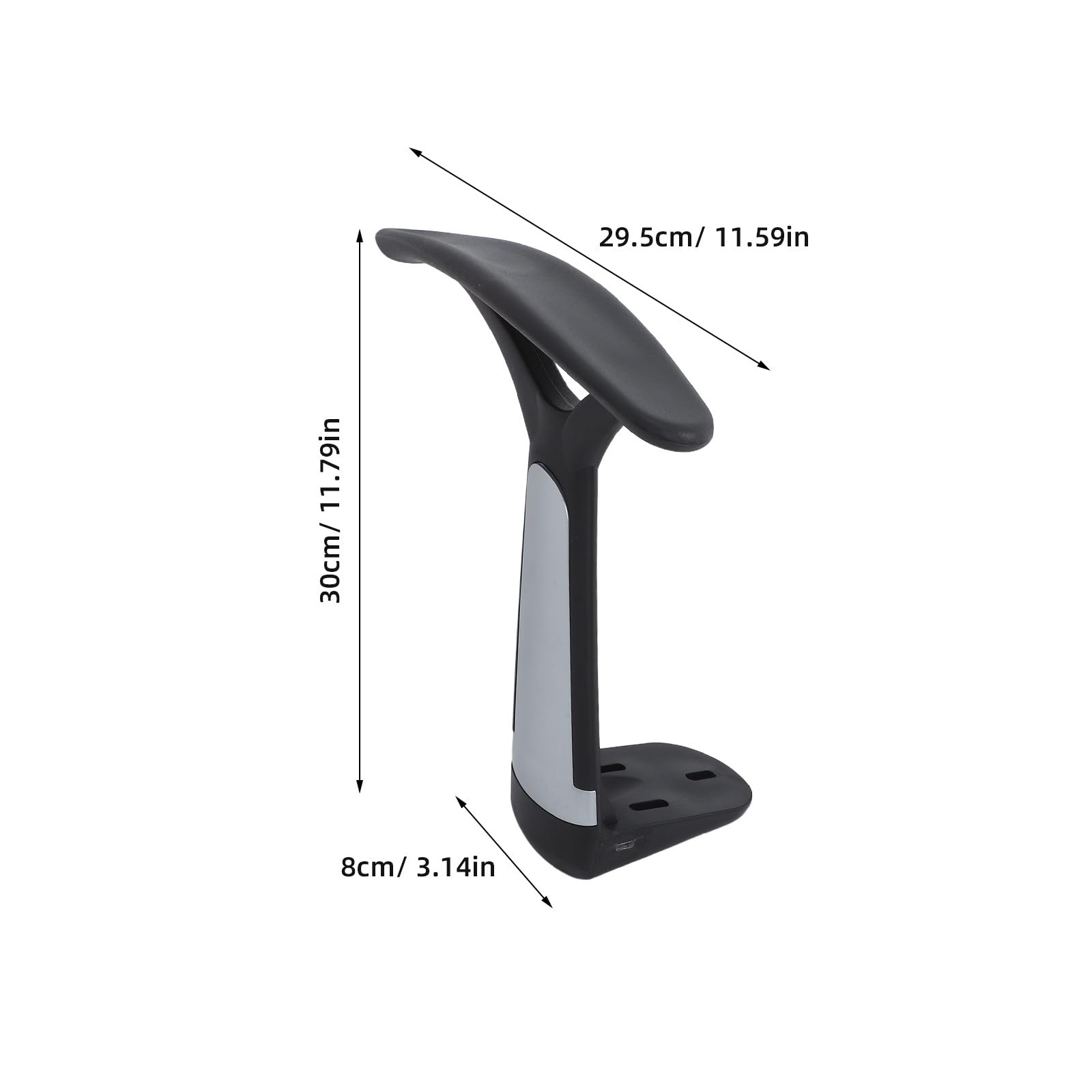 GALPADA Reposabrazos y Compatibilidad Versátil de Plástico para Silla de Oficina y Gaming, 2 Unidades Diseño Ergonómico para Largas Jornadas de Trabajo