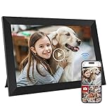 GGUA 10.1 Inch WiFi Digital Photo Frame Built in 32GB Memory, 1280x800 IPS LCD Touchscreen, Auto-Rotate and Audio, Quick and Easy Share Photos or Videos via the Frameo App, the Best Choice for Gifting