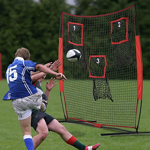 Sharellon Football Throwing Net, Football Net, Football Training Net, 6X6Ft Football Kicking Practice Net, Football Kicking Net Training Aid With A Carry Bag For Backyard Indoor Outdoor #TOP5
