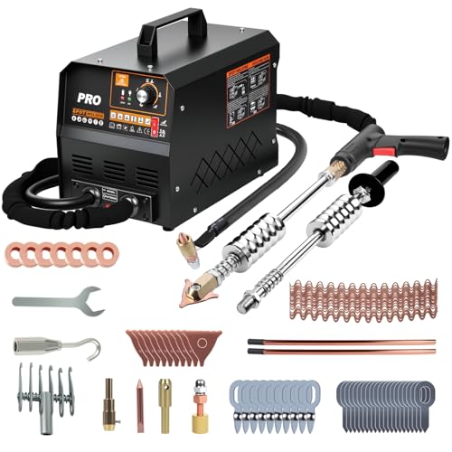 RALBIL Dent Puller Welder 3.5KW Spot Welder Dent Puller Machine Auto/Manual Welding 110V 4200A Auto Body Repair Kit with 6 Welding Modes & Overheat Protection for Car/Truck/Motorcycle