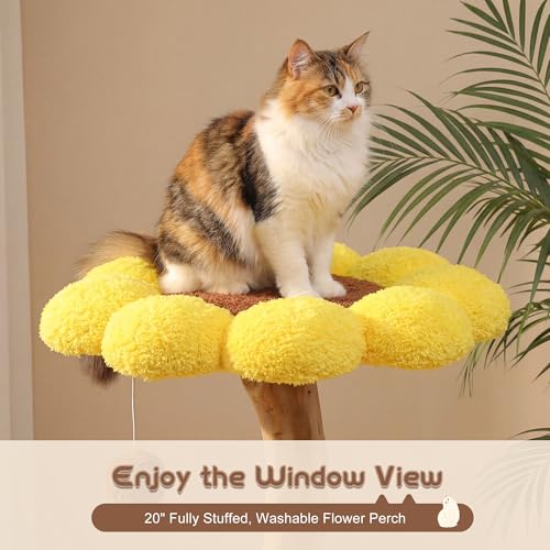 Árbol para gato moderno para interiores 27.2"L x 18.9"W x 34.6"H miniatura 4