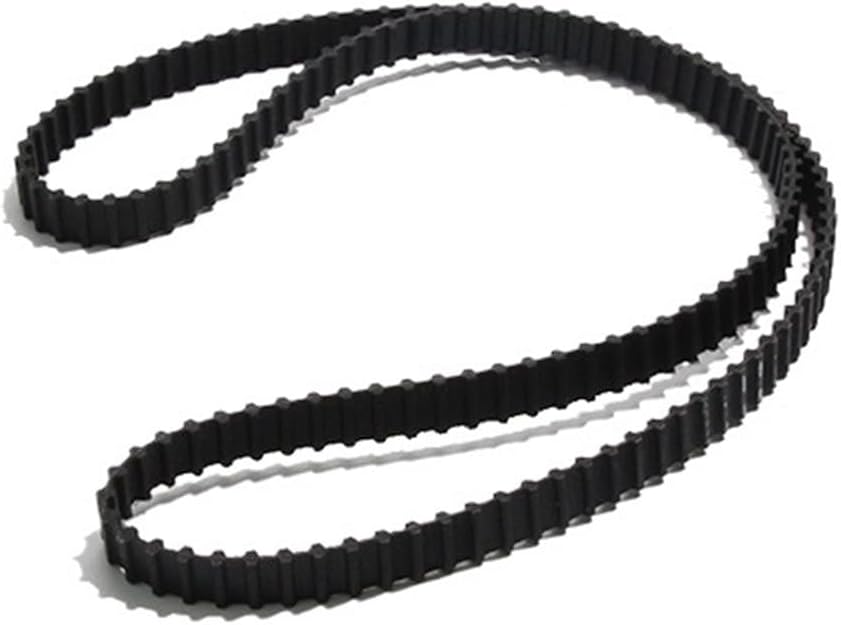 10mm/12.7mm/15mm Belt Width 150DXL-170DXL Closed Loop Toothed Pulley Belt Belt DXL Type Double Teeth Black Rubber