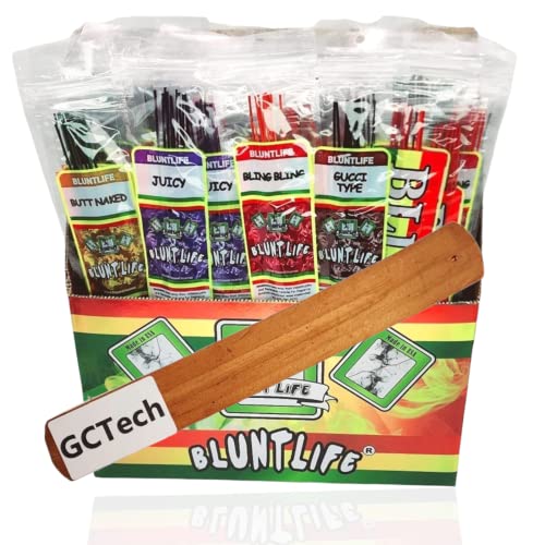 Bluntlife Incense - 12 Scents Variety Pack 10 Sticks Each - 11" 120 Total Sticks - 200Grams With Gctech Incense Holder #TOP8