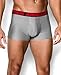 Under Armour Men's Original Series 3" Boxerjock, True Gray Heather/Red, Medium