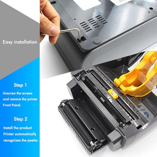 Image of P1080383-418 Dispenser Peeler Attachment for Zebra ZD420d and ZD620d Direct Thermal Desktop Printers 203dpi 300dpi