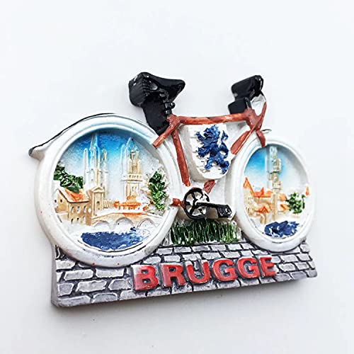 Imán de Resina 3D Souvenir Viaje Bruselas Bélgica miniatura 3