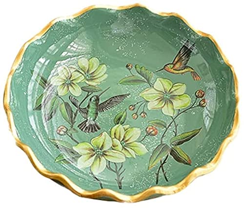 ERoomQ Pasta Bowls Bowls Unique Modern Large Ceramic Fruit Bowl Vintage Fruit Bowl - Floral Pattern,