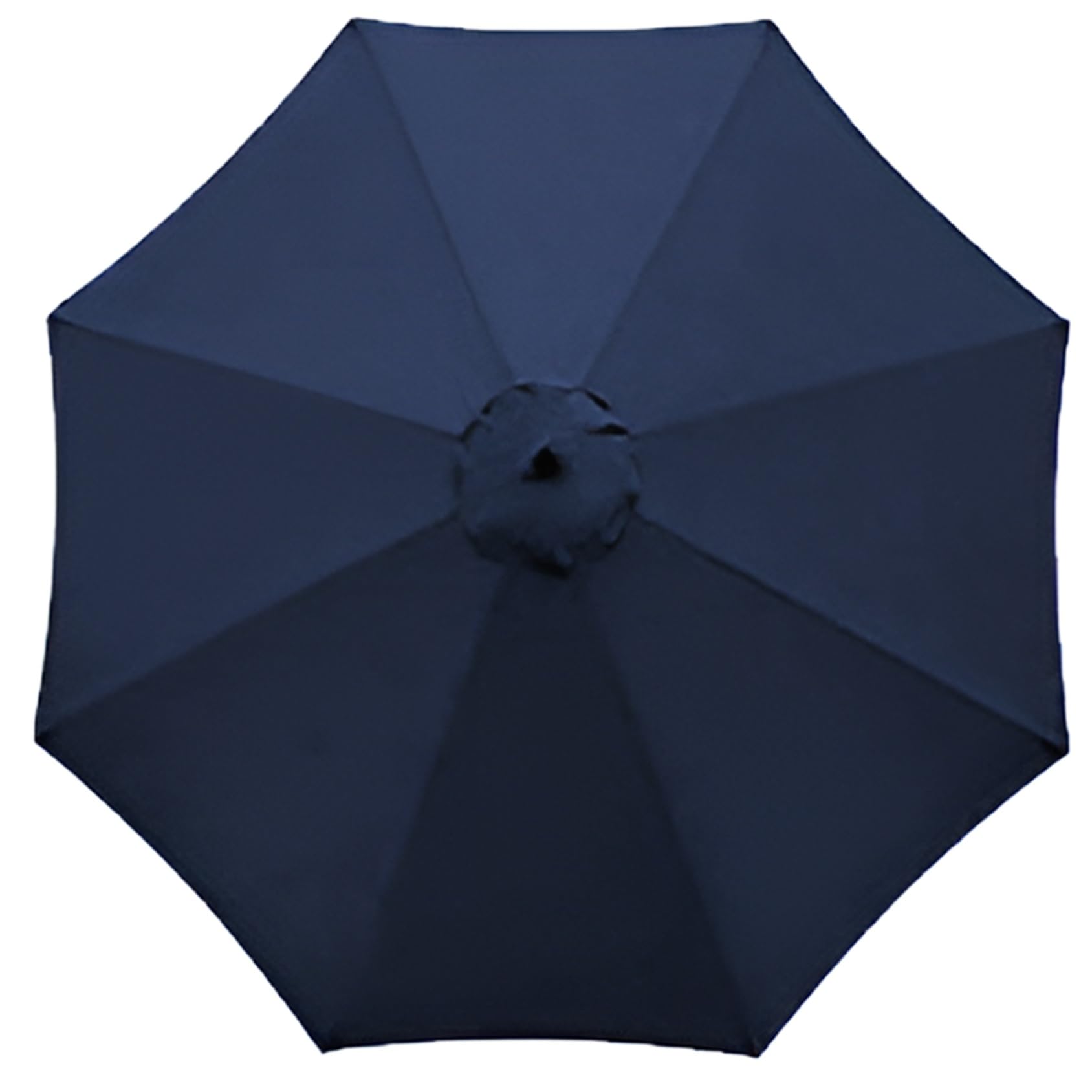Replacement Parasol Canopy, 200/270/300 CM Market Table Replacement Umbrella Cloth, Umbrella Canopy Replacement 8 Ribs/6 Ribs, Replacement Parasol Fabric Cover(Color:Navy blue,Size:6 ribs-2.7m(8.8ft))