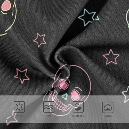 Colorful Neon Skulls Stars Black Toddlers Underwear Floral 2t Cotton Little Girl Panties Florals Briefs Undies Kids3