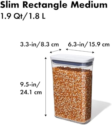 Miniatura 3 de OXO Good Grips POP Contenedor hermético de alimentos - 1.9 cuartos de galón para granola y más, transparente