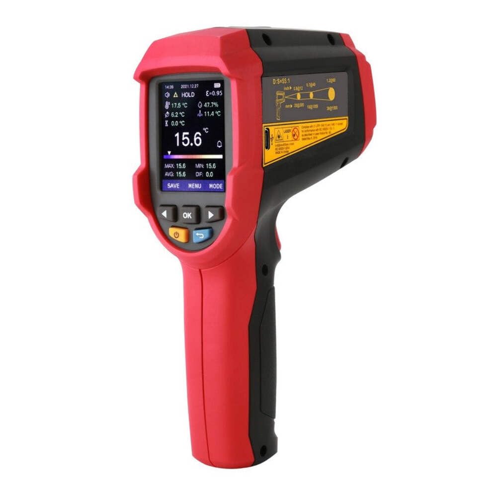 UNI-T UT305A+/UT305C+ Schermo a colori ricaricabile ad alta temperatura senza contatto laser termometro a raggi infrarossi/gamma -50°C~2200°C (UT305C+)