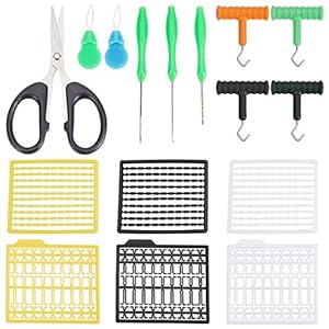 SUPERFINDINGS Pêche Appâtage Rigs Tool Kit Carpe Pêche Hair Rig Extender Terminal Tackle Puller Noeud Outil Pêche Appât…