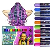 Hair Chalk for Girls, 22-Piece Hair Dye for Kids Temporary Bright Hair Color Dye Pens Washable Hair...