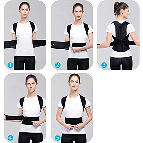 Attelle de dos contre le courbure : correcteur de posture réglable taille L - 5