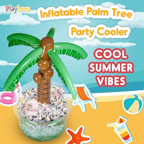image for Playbees Inflatable Palm Tree Cooler 60