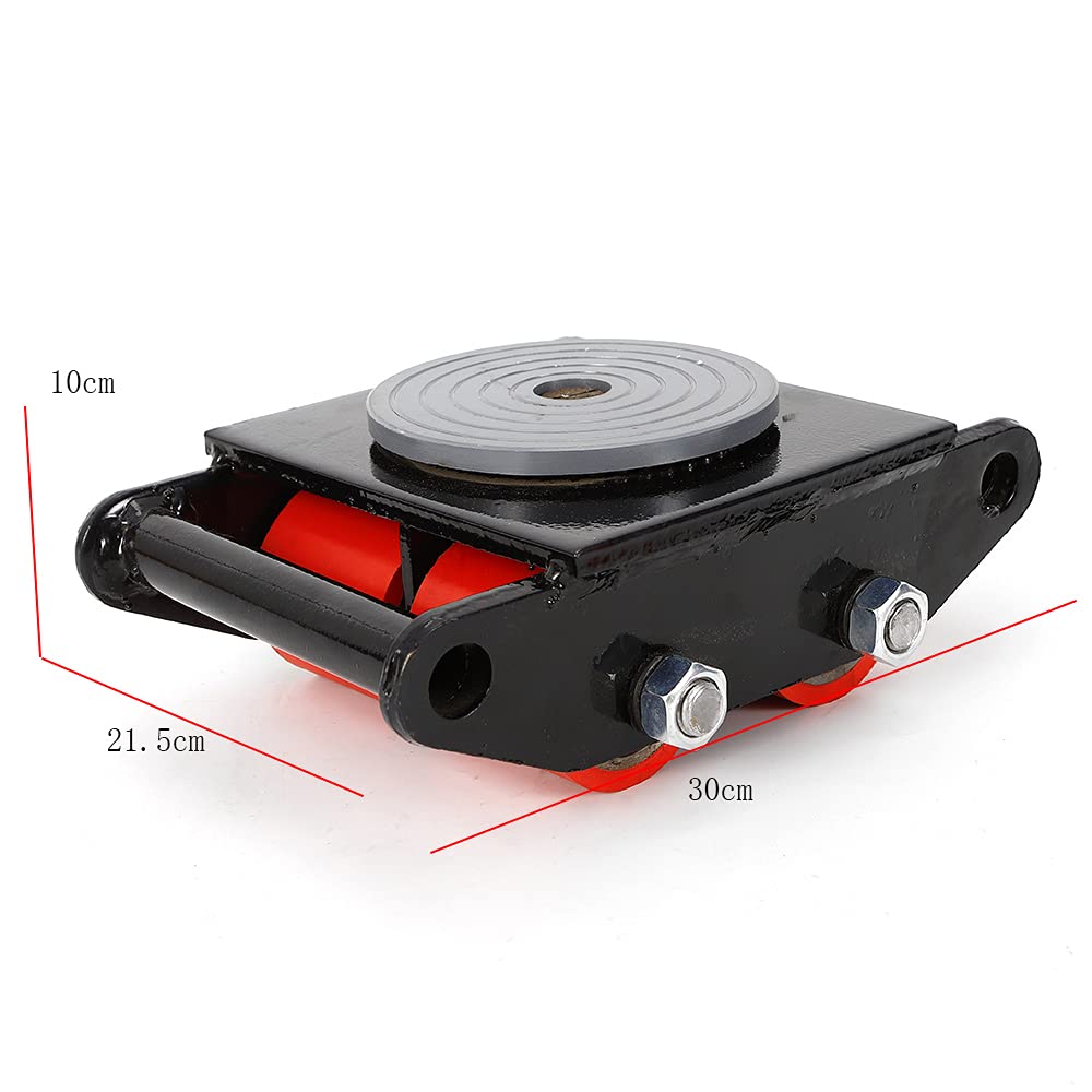 Carrello da skate per macchinari pesanti, rotazione a 360°, per lo spostamento di attrezzature pesanti, ideale per magazzini e officine