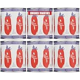 Smt San Merican Crushed Tomatoes 28Oz (Pack Of 6) - Non-Gmo Project Verified, Gluten Free, Bpa-Free Lined Can- For Marinara, Pizza Sauce, Pasta Sauce, Chili, Tomato Soup & Stew - Grown & Packed In Usa