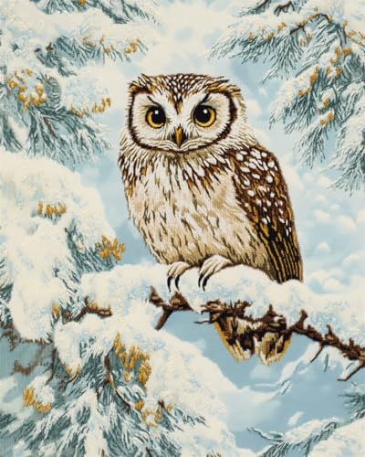 Ensemble travaux d'aiguille hibou kit diy à offrir pour Noël