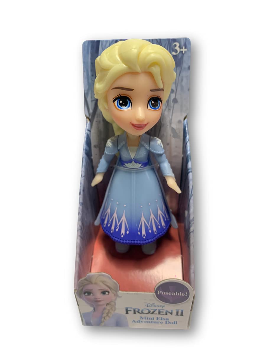 Disney Frozen II Princess Mini Poseable Doll 3 Inch (Elsa Adventure)