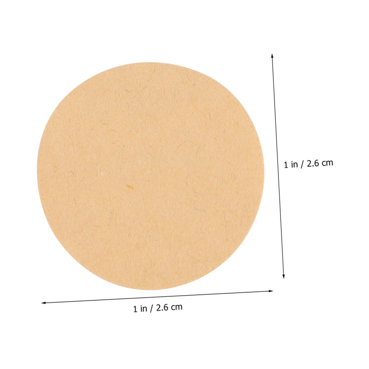 Mipcase Etichette Adesive Rotonde Kraft Marrone 3 Pezzi, per Riparare Bersagli di Carta, Scrivibili e Riutilizzabili, Facili da Usare