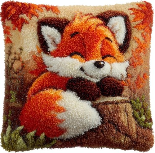 Kit Point Noué Coussin Renard pour Activité Anti Stress