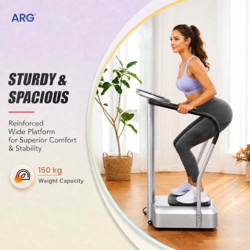 Image of ARG AROGYA Crazy fit Massager Vibration Platform Machine | Full Body Vibration Exercise & Massage Platform | Adjustable 1-99 Speed Levels for Home & Gym Workout Machine