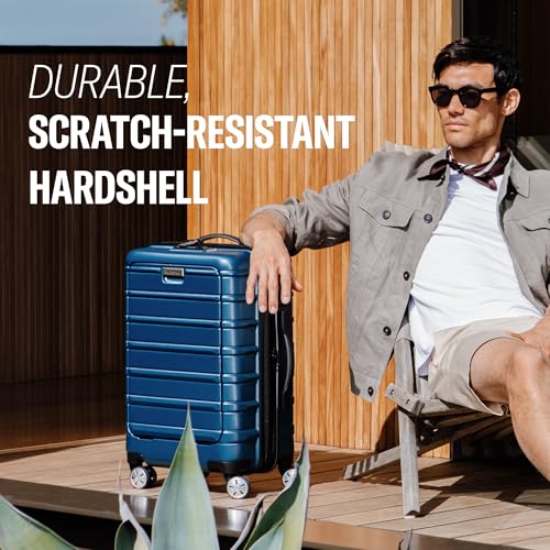 Image of Samsonite Omni 2 Hardside Expandable Luggage with Spinner Wheels, Pale Blue, Pro Carry-on Spinner, Omni 2 Hardside Expandable Luggage With Spinner Wheels