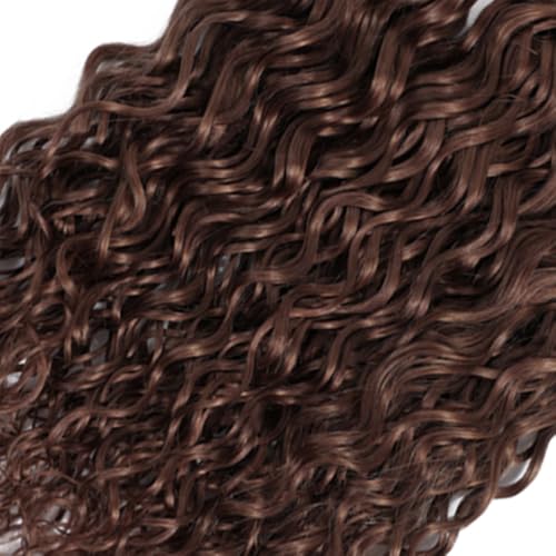 Cabello humano natural rizado castaño para lucir una melena espectacular en tus fiestas 4
