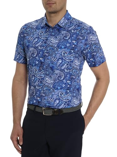 Robert Graham Men's Golden Paisley Short Sleeve Knit Polo Shirt2