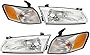 APA Replacement Head Light and Corner Signal Light for 1997 1998 1999 Camry 4 Piece Set with Driver and Passenger Side