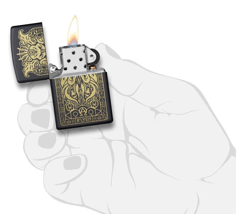 Amazon.co.jp: Zippo 29965 Monster Design Black Matte Pocket