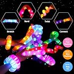 36 Pack Glow Sticks Party Favors Light Up Pop Tubes Sensory Toys LED Glow Sticks Camping Necklaces Bracelets Birthday Goodie Bag Stuffers Classroom Prizes Gifts Halloween Easter - Image 4