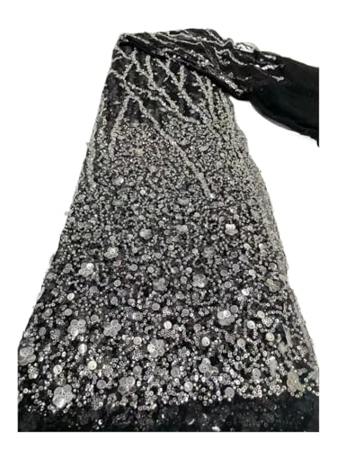 Tela de lentejuelas degradado tubo bordado cuentas en malla de 150cm ancho para vestidos