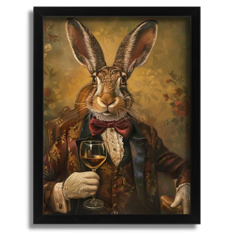 Affiche Lapin Costume Vintage Décoration Murale Motivante A1