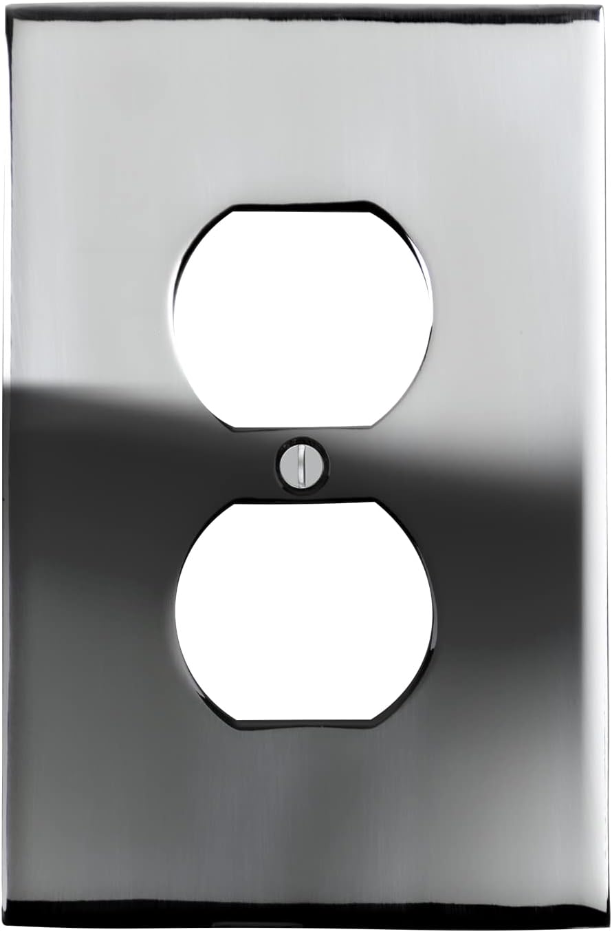 Polished Chrome SWITCH HITS Decorator Wall Plate | 1 GFI Rocker | 2.80" x 4.60" | Modern Electrical Outlet Cover Collection | Quality Switch Plates For All Configurations