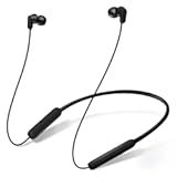 N18 Neckband Bluetooth Earbuds&comma; Wireless Bluetooth 5&period;2 Headphones with Microphone&comma; Ultra-Lightweight Comfort&comma; IPX7 Waterproof&comma; Deep Bass Strong Beat&comma; 20H Playtime&comma; Magnetic Earphones &lpar;Black&rpar;