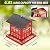 Bird Feeder, Metal Bird Feeders for Outdoors Hanging, Large Wild Bird Feeder with Upgraded Weatherproof Roof for Outside Backyard Garden Decor