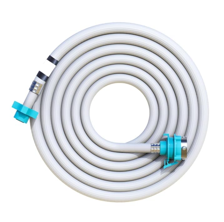 SKADIOO 3 Meter Flexible Washing Machine Inlet Hose water pipe, Burst proof and anti kink| Hot & Cold water | pressure resistant, Universal Water with Tap adaptor for Top & Front Load Fully Automatic