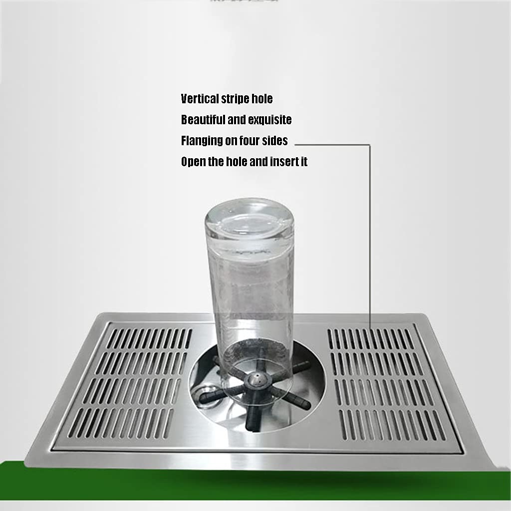 Enjuagadora de Vidrio para fregaderos de Cocina,Lavavasos,Limpiador de jarras,Material de Acero Inoxidable 304,Bandeja de Drenaje y Goteo,para el hogar, Bar, cafetería, Restaurante