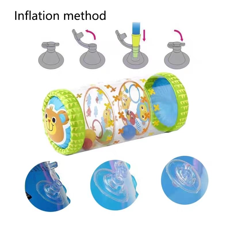 Jouet gonflable à roulettes pour bébé,jouets rampants pour bébés,balle rampante et grimpante pour les tout-petits,meilleurs jeux éducatifs,rouleau pour 3-36 mois,cadeaux de Noël et d'anniversaire – Image 6